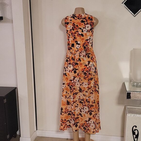 BRAND NEW DU JOUR  MAXI A-LINE SKIRT with ASYMMETRICAL SLIT DRESS - Picture 10 of 13